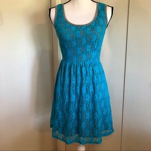 Flirty little lace dress.